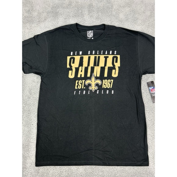 NFL Team Apparel Other - NFL Team Apparel New Orleans Saints Mens Size Large Graphic Tee Black Gold Shirt